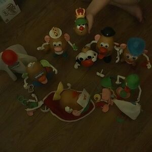 103 piece Mr. Potato Head , king parts, princess, ghost and 2 spuds